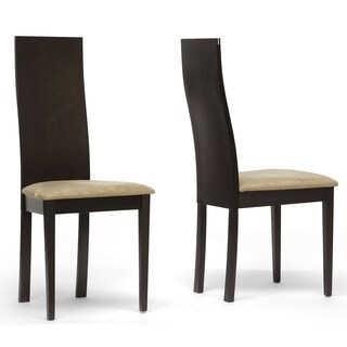 Geneva Dark Brown Modern Dining Chairs (Set of 2)