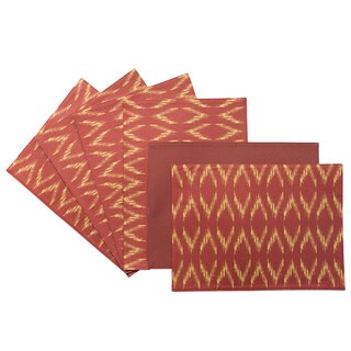 Rose Tree 18-inch Rectangle Bali Place Mats (Set of 6)