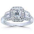 14k White Gold 1 7/8ct TDW Certified Diamond Engagement Ring (H-I, SI2)