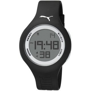 Puma Men's Black Plastic Digital Sport Watch