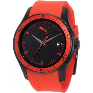 Puma Men's 'Active' Red/ Black Sport Watch