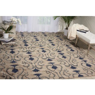 Kindred Damask Silver Area Rug (2'3 x 3'9)