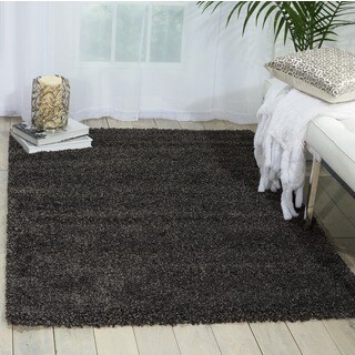 Amore Shag Dark Grey Area Rug (7'10 x 10'10)