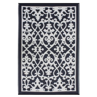 See Reviews Prater Mills Cream/ Black Indoor/ Outdoor Rug