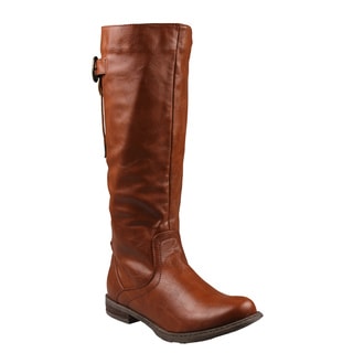 Refresh by Beston Women's 'Bailey-01' Knee-high Riding Boots