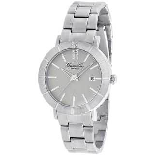 Kenneth Cole Women's KC4867 Silver Stainless-Steel Quartz Watch with Silver Dial