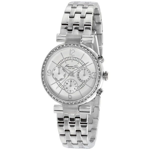 Kenneth Cole Women's KC4872 Silver Stainless-Steel Quartz Watch with Silver Dial