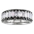 Miadora 14k White Gold 1 1/2ct TDW Black and White Diamond Ring (G-H, SI1-SI2)