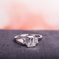 Miadora 14k White Gold 1ct TDW Certified Diamond Engagement Ring (E, SI1)