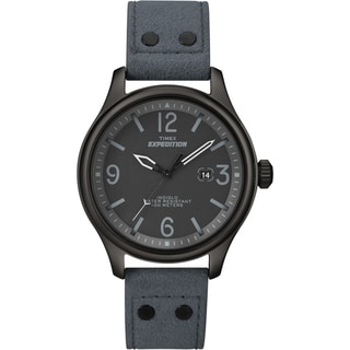 Timex Unisex T49937 Expedition Military Field Slate Blue Ultrasuede Strap Watch
