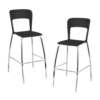 LumiSource Black Barstools (Set of 2)