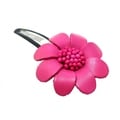 Floral Barrette Genuine Leather Hair Pinch Clip (Thailand)