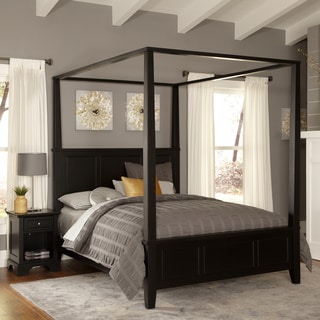 Napa Queen-size Black Canopy Bed - 80004026 - Overstock.com Shopping ...