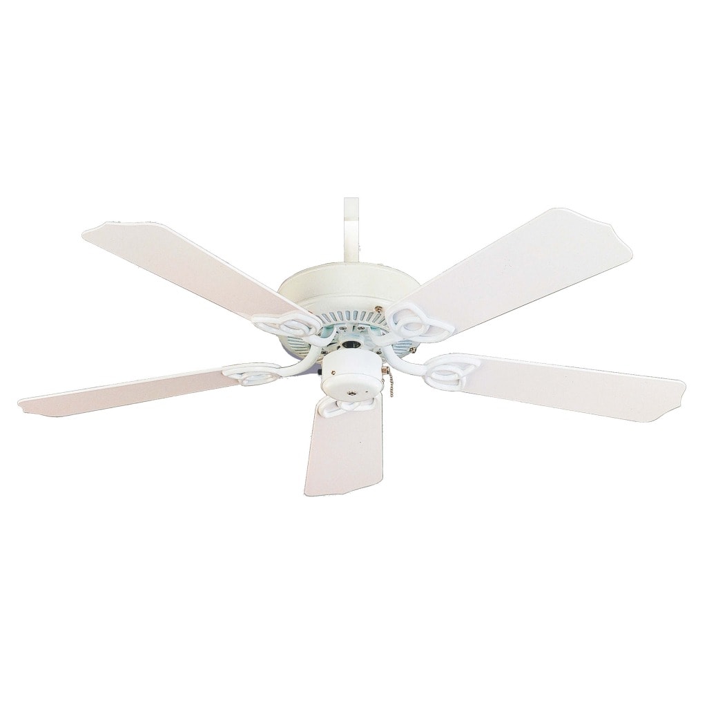 White Transitional 5 blade Ceiling Fan Today $106.99