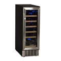 EdgeStar 12-Inch Black/Stainless Steel 18 Bottle Built-In Wine Cooler