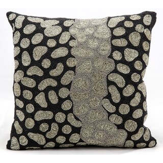 Luminescence Black and Silver Pillow
