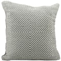 Mina Victory Woven Luster Steel Grey 20 x 20-inch Decorative Pillow by Nourison