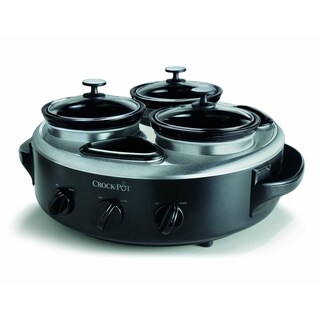 Crock-Pot Stainless Steel 1-quart Triple Dipper Food Warmer
