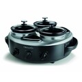 Crock-Pot Stainless Steel 1-quart Triple Dipper Food Warmer