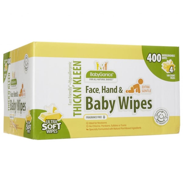 BabyGanics Thick N' Kleen 400-count Baby Wipes