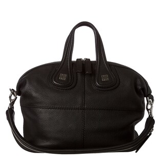 Givenchy 'Nightingale' Black Leather Satchel