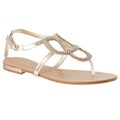 Riverberry Women's 'Bloom-88' Gold Rhinestone Sandals
