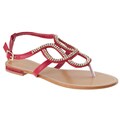 Riverberry Women's 'Bloom-88' Red Rhinestone Sandals