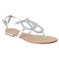 Riverberry Women's 'Bloom-88' Silver Rhinestone Sandals