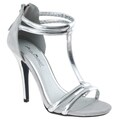 Riverberry Women's 'Enzo-16' Silver Stiletto Heels