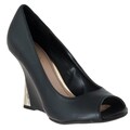 Riverberry Women's 'Naya' Wedge Heel Peep Toe Shoes