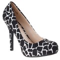 Riverberry Women's 'Olisa' Giraffe Print Microsuede Stilettos