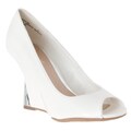 Riverberry Women's 'Naya' White Wedge Heel Peep Toe Wedges