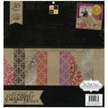 Elegance Paper Stack 12"X12" 48/Sheets-24 Designs/2ea