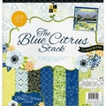 Blue Citrus Paper Stack 12"X12" 48/Sheets-24 Designs/2ea