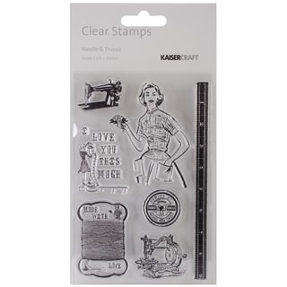Needle & Thread Clear Stamps 6"X4" (15.5cm X 10cm)-