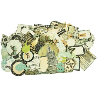 75 Cents Collectables Cardstock Die-Cuts-Over 50 Pieces, Assorted Sizes