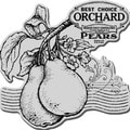 Stampendous Cling Rubber Stamp-Pear Label