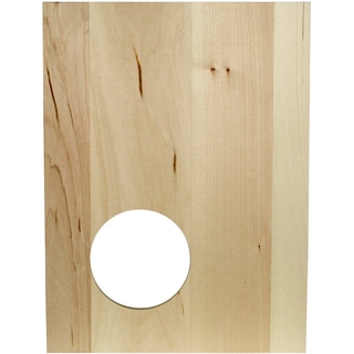 Thin Panel Basswood 12"X9"X0.38"-Silhouette Circle