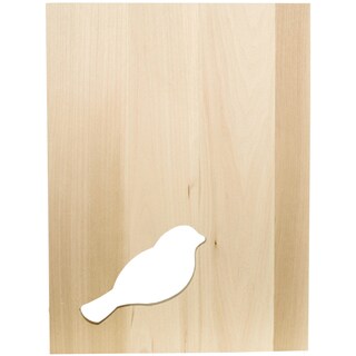 Thin Panel Basswood 12"X9"X0.38"-Silhouette Bird