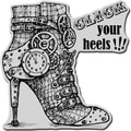 Stampendous Cling Rubber Stamp-Click Heels