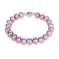 Miadora Silver Freshwater Lilac Pearl Bracelet (9-10 mm)