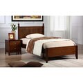 Catalina Walnut Finish Twin Bed