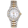 Bulova Men's 'Marine Star' Stainless and Yellow Goldplated Steel Quartz Watch