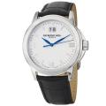 Raymond Weil Men's 'Tradition' Stainless Steel and Leather Quartz Watch