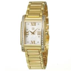 ESQ by Movado Women's 'Kingston' Yellow Goldplated Stainless Steel Quartz Diamond Watch
