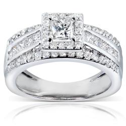 14k White Gold 1 1/5ct TDW Diamond Engagement Ring (H-I, I1-I2)