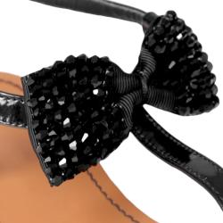 Journee Collection Women's 'Morning-33' Patent Bow-front Sandals
