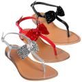 Journee Collection Women's 'Morning-33' Patent Bow-front Sandals