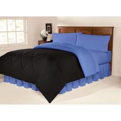 Black/ Blue 10-piece Twin XL-size Dorm Room in a Box