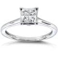 14k White Gold 1/2ct TDW Diamond Engagement Ring (H-I, I1-I2)